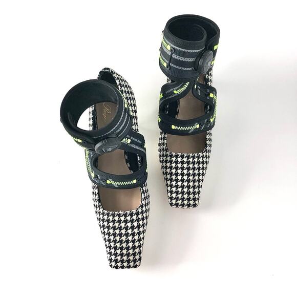 Dior X Roger Vivier Houndstooth Kitten Heel Maryjane Pumps 36.5 - Picture 2 of 8
